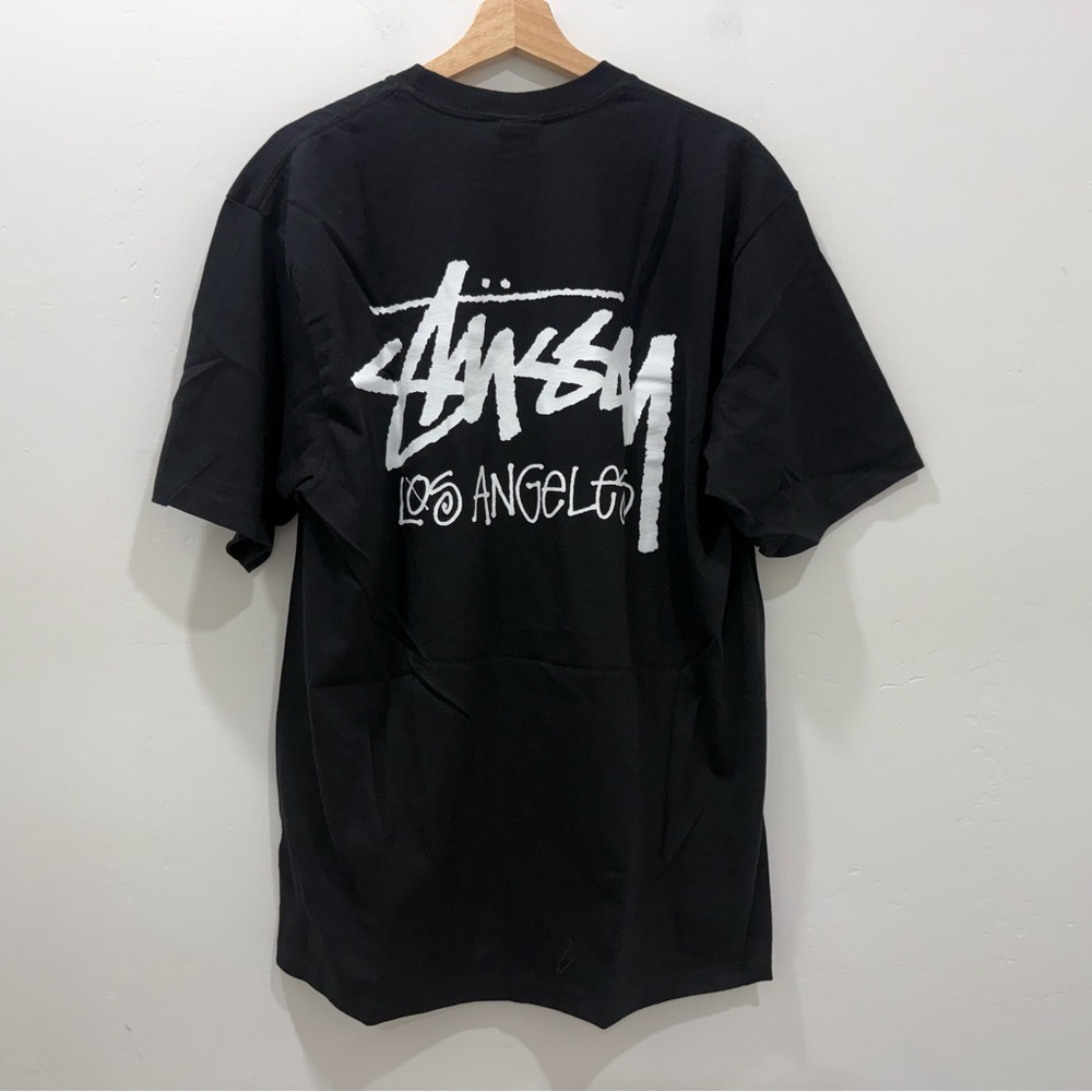NWT Stussy Los Angeles Exclusive Black Tee Men’s Sz Large